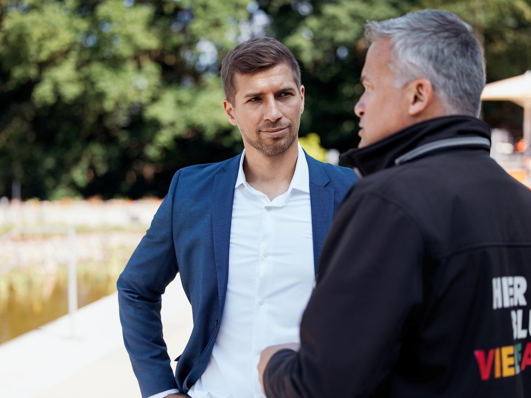 Marcus Becker auf der Landesgartenschau