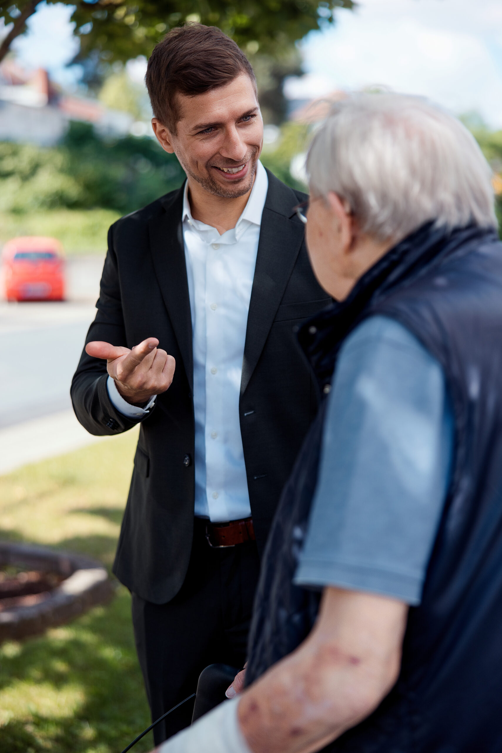 Marcus Becker im Austausch